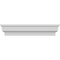 Ekena Millwork 66" Bottom Width x 68 1/2" Top Width x 3 7/8"H x 1/4"P Stockport Crosshead CRH04X66ST - alternate 1